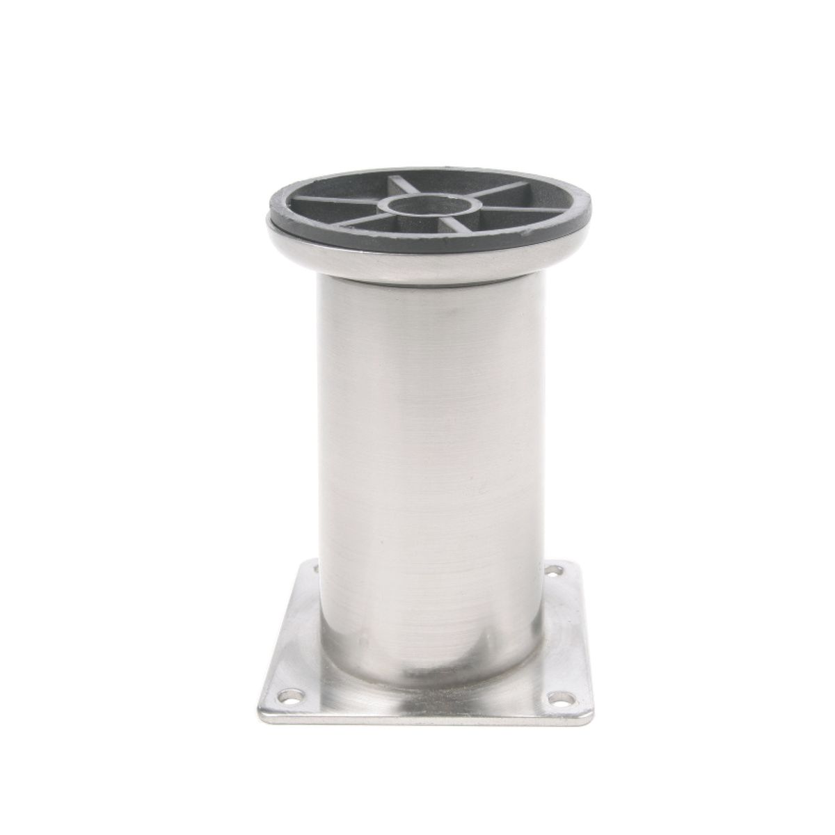 ROCO Adjustable Round Table Leg Silver 100mm x 50mm