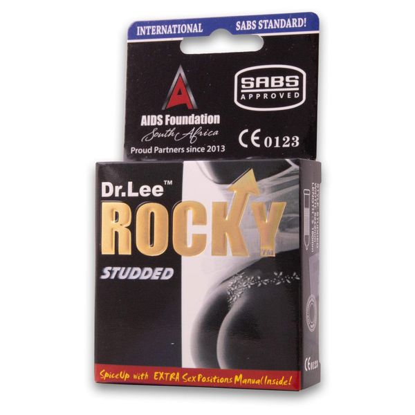 Dr. Lee Rocky Studded Supreme Condoms 3's