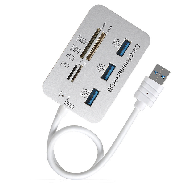 7 In1 3 Ports Usb Hub 3.0 Hub+4 Ports Expander Multi-Function Adapter