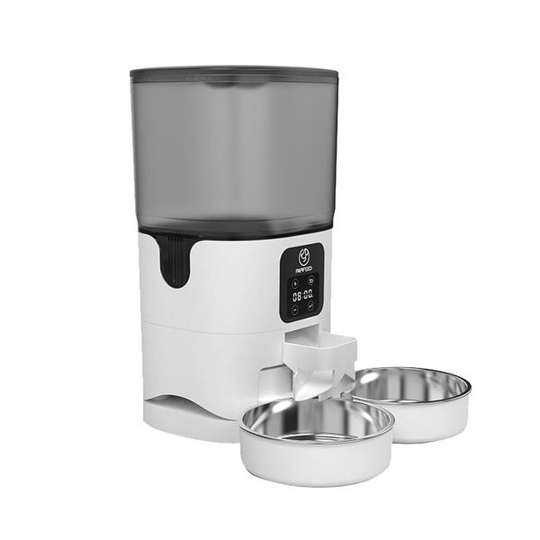 PAPIFEED Smart WiFi Pet Feeder, 6L Automatic Dog/Cat Dispenser Double Bowl