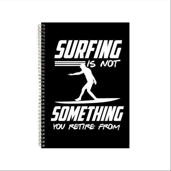 Surfing Retire Notebook Gift Idea A4 Notepad Pad 60