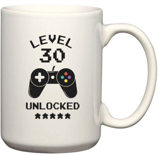 Level 30 Unlocked Gamer Birthday Gift Coffee Mug