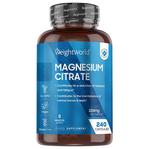 Magnesium Citrate High Strength Vegan Capsules