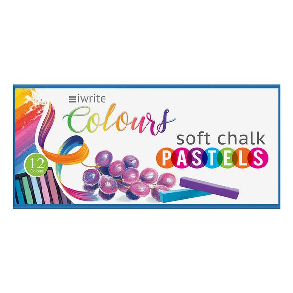 iWrite Colours Soft Chalk Pastels - Pack 12