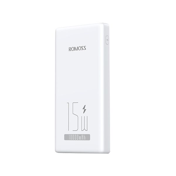Romoss 10000mAh 15w Fast Charging Power Bank, 2 Built-in Cables