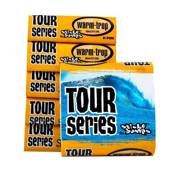Sticky Bumps Tour Series Warm/Tropical | 5-Pack Surfboard Wax