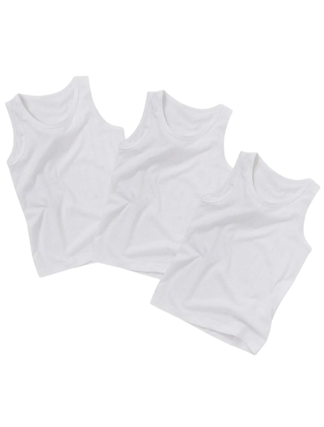 Men's Cotton Vest - 3 Pack