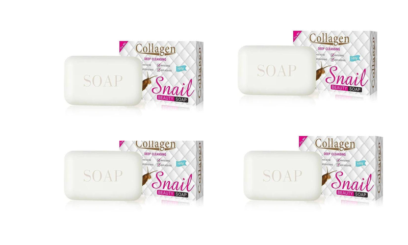 Collagen Snail Deep Cleansing Beauty Soap 4 Piece
