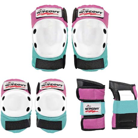 Wipeout 3Pk Pads - Pink/Teal 5+ Years