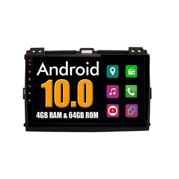 9 Inch Toyota Prado 120 2003-09 Android GPS Navigation Radio CarPlay Unit