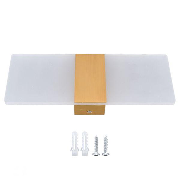 Gold Acrylic Led Wall Lamp High Brightness 6W image