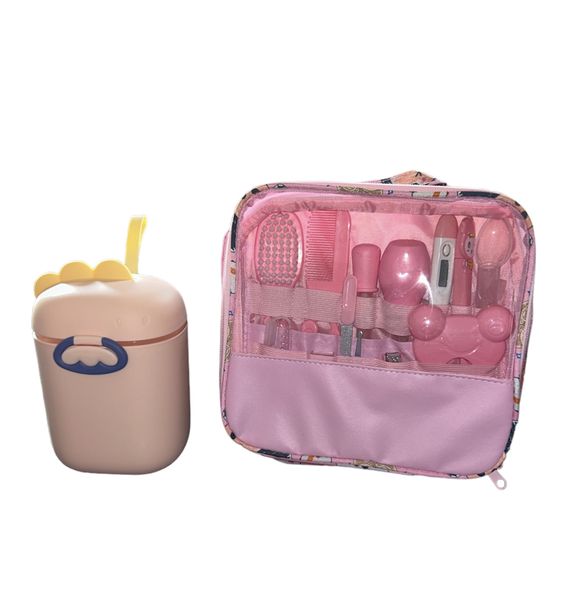 13 Pieces Baby Grooming Kit &amp; Baby Cereal/Formula Powder Box