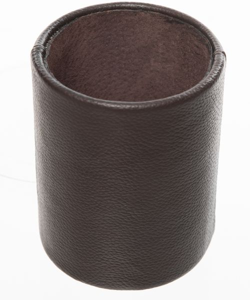 Kurgan Kenani Leather Stationary cup holder - Black