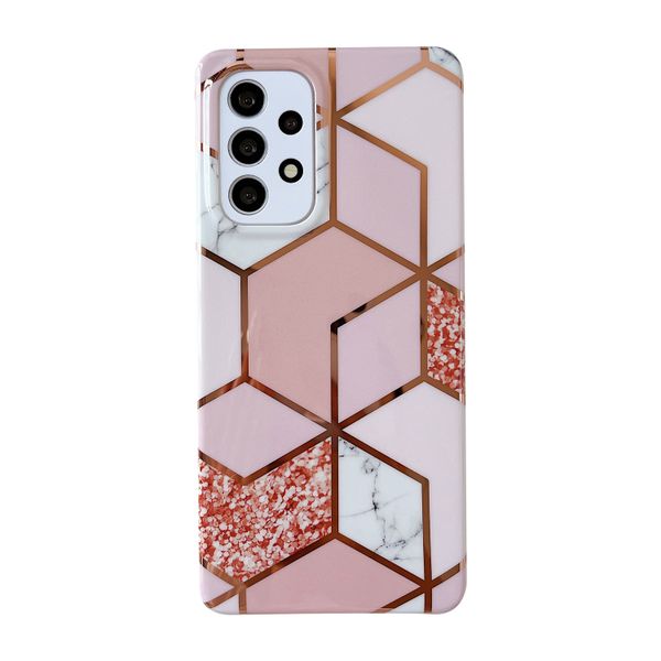 Geometric Marble Design Phone Cover for Samsung A52