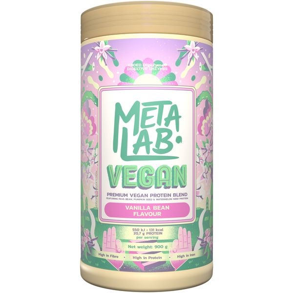 METALAB Vegan Premium Plant Protein Blend (900g) - Vanilla Bean