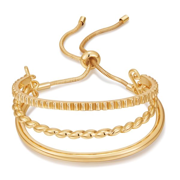 Trendy Layered Gold Bracelet for Stylish Statement
