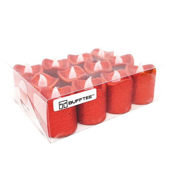 Bufftee Diwali LED Candles Flameless - Electric Candles 12piece