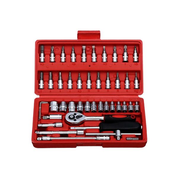 46 Piece Set Of Car Repair Socket WrenchTools AD-120