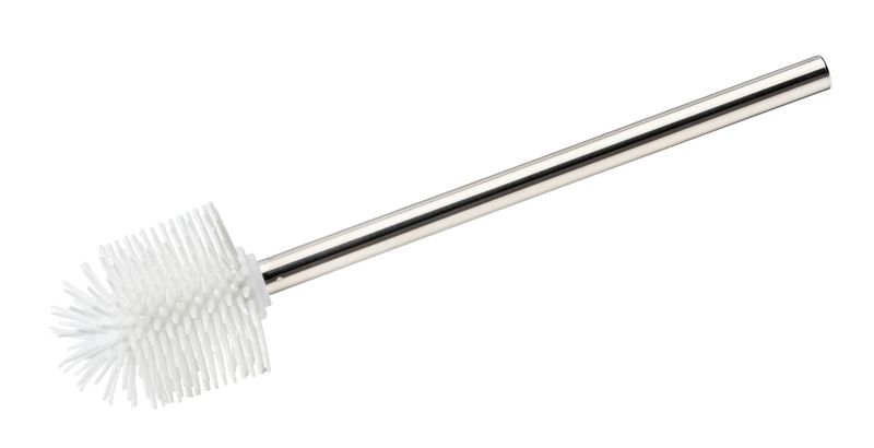 Wenko -Replacement Toilet Brush - Silicone Bristle Head &amp; Shiny S/S Handle