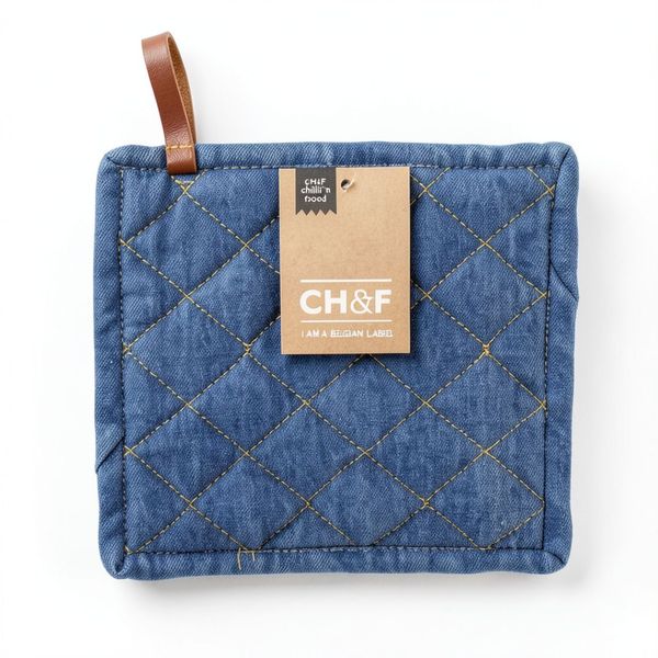 CH&amp;F Denim Potholder - 20cm x 20cm Quilted Square