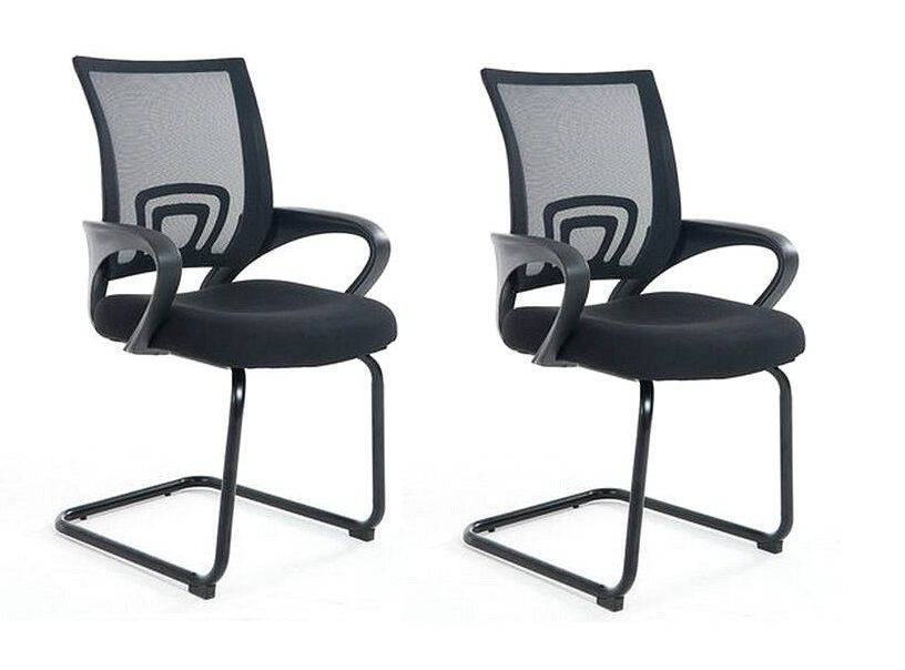 Visitor Executive Chairs Set of Two Black Colour Shop Today. Get