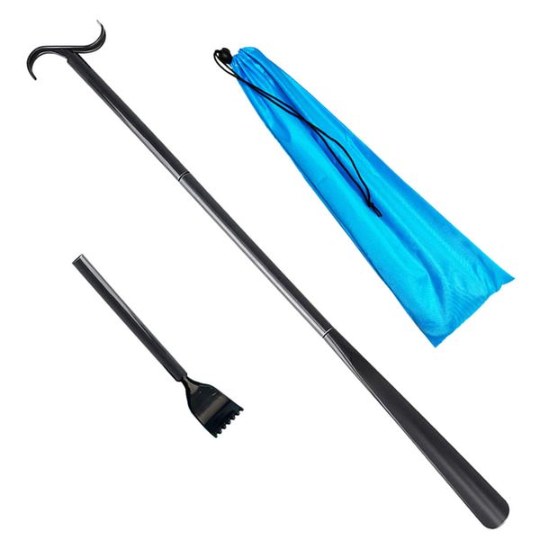 Dressing Stick Shoe Horn Remover Tool Black and Claw for Scratching Back