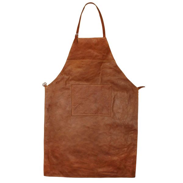 Minx Brown Genuine Leather Full Size Apron