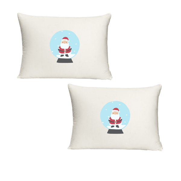 Christmas Snow Globe Twin Standard Pillow cases