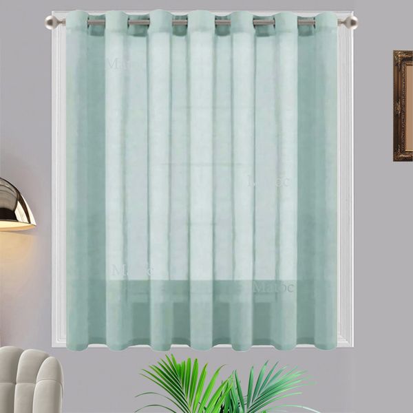 Matoc Designs Café Curtain -Single Layer - Mystic Voile - Cream - Eyelet