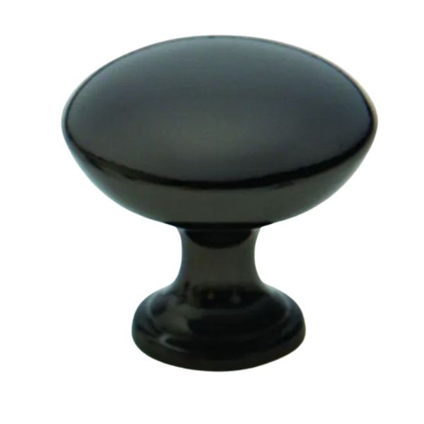 Pack of 6 x Knob, Black Nickel, 30mm
