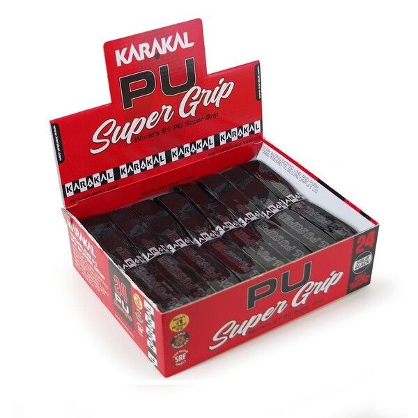 Karakal PU Super Grips Box 24 Black