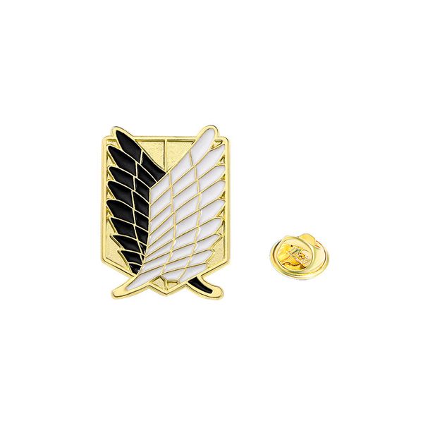 Wings of Freedom Alloy Brooch
