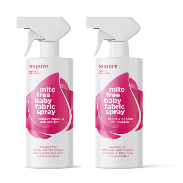 SoPure Natural Eco-Friendly Mite-free Baby Fabric Spray 500ml (2 PACK)