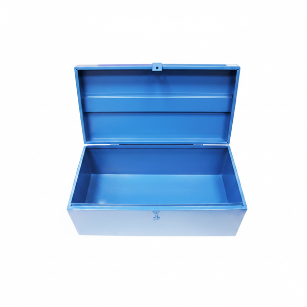 Durable Steel Storage Trunk with Lock and Handles - 610mm