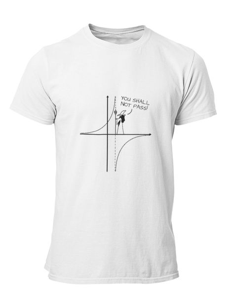 PepperSt Mens White T-Shirt - You Shall Not Pass!