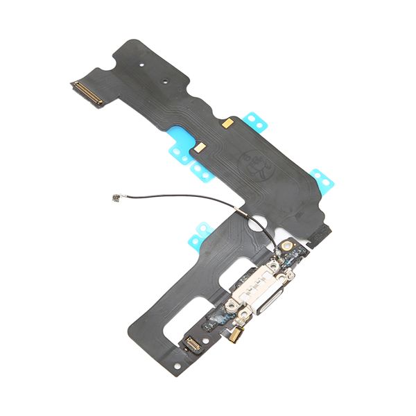 Compatible With iPhone 7 Plus White Charging Port Module with USB Dock, Mic Signal, Antenna Flex Cable