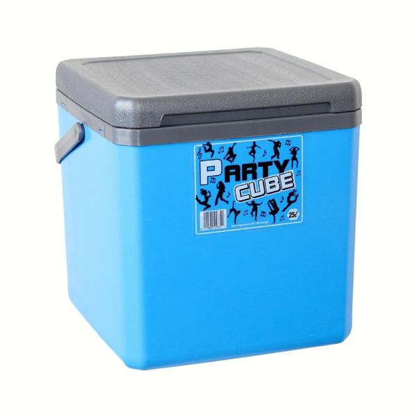 Party Cube Cooler Box 25l Blue