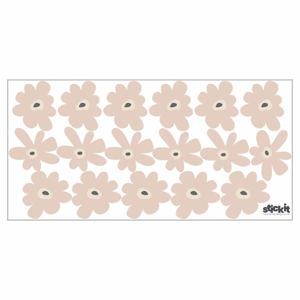 Skew Flowers Wall Stickers