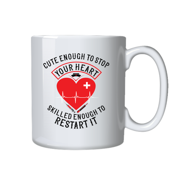 Heart Coffee Mug - Cute Enough To Stop Your Heart