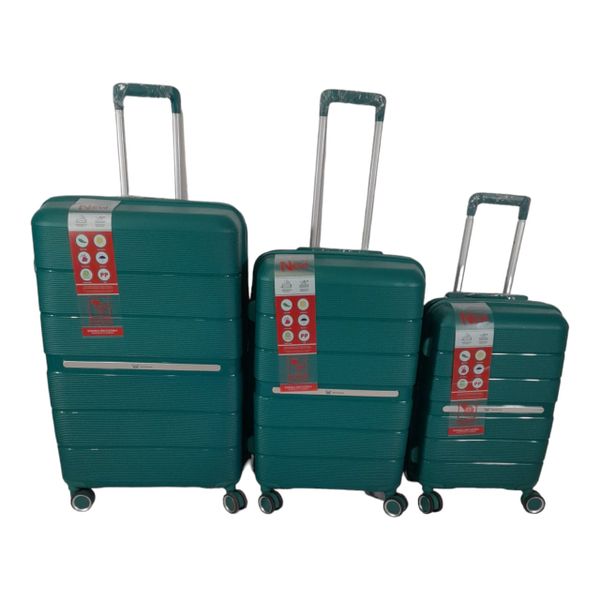 Quality Luggage Suitcase Hardshell - 360 Degree Wheels-5 Piece - MOOI-5-B