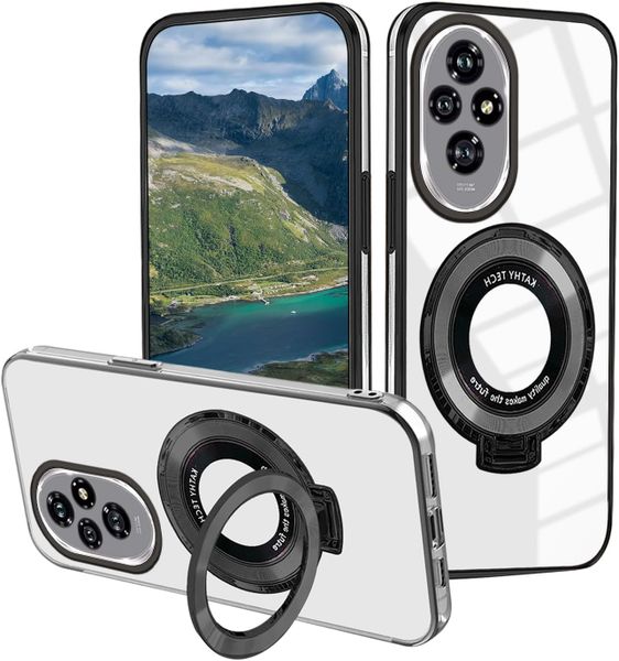 Ring Stand Clear Silicone Phone Case Compatible With Xiaomi Poco X7 Pro