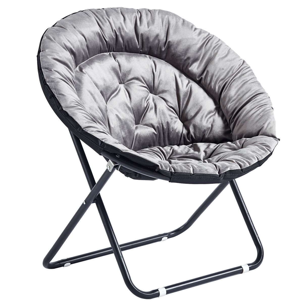 Portable Chair Folding Velvet Moon Chair Stool Camping Chair Lounger