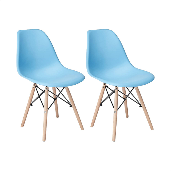 2 x Pre-assembled - Wooden Leg Chair