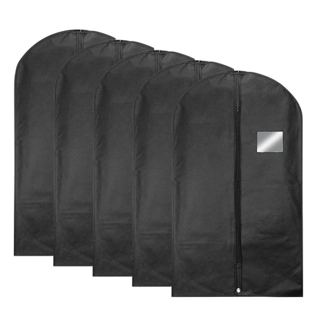 5 PCS Suit Cover Bag Garment Storage Travel Hanging Coats Dresses Dust Bag Image