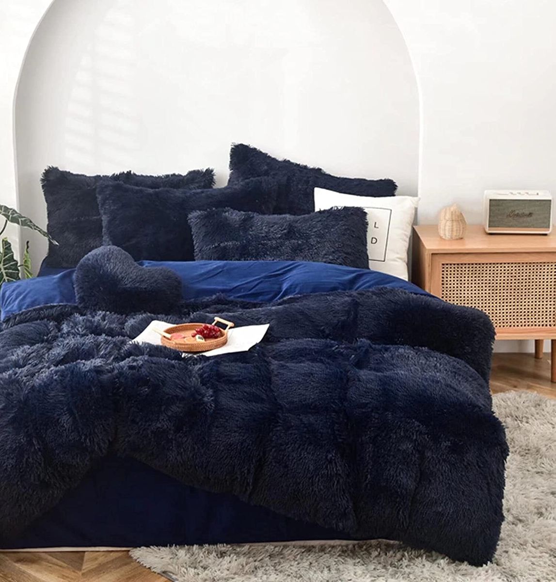 Fluffy Comforter - Dark Blue | Shop Today. Get It Tomorrow! | Takealot.com