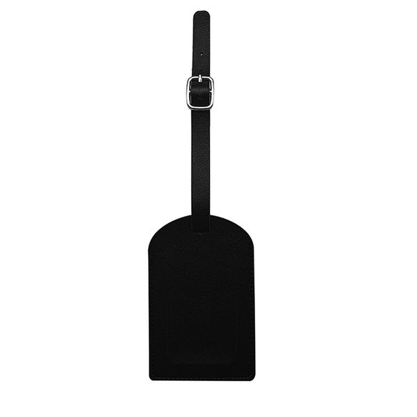 Flip-top thick leather boarding pass with signature paper PU luggage tag