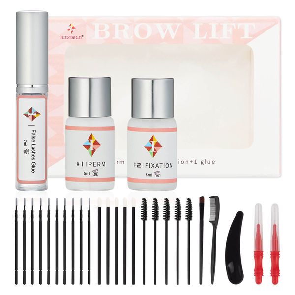 ICONSIGN 2024 Upgraded Brow Lift Kit, Professional Semi-Permanent Curling