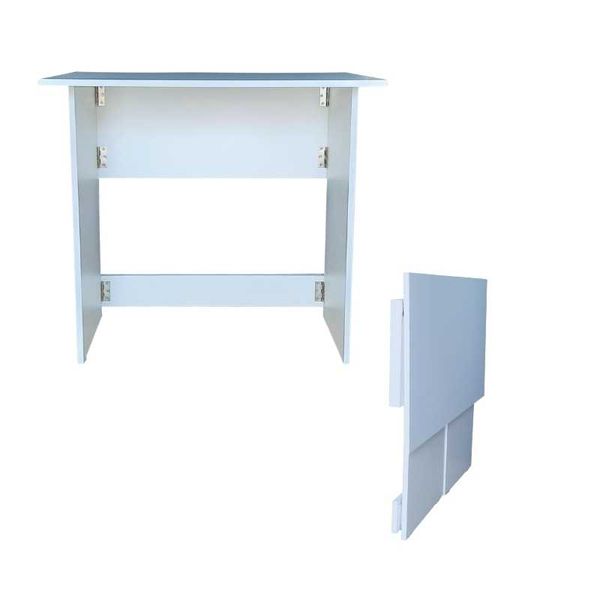 Flip n Flat Folding Portable Desk 80x50cm - White