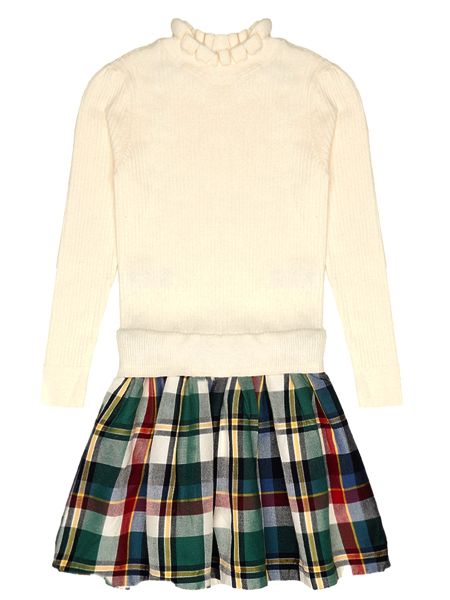 GAP Ivory Frost Peplum Dress