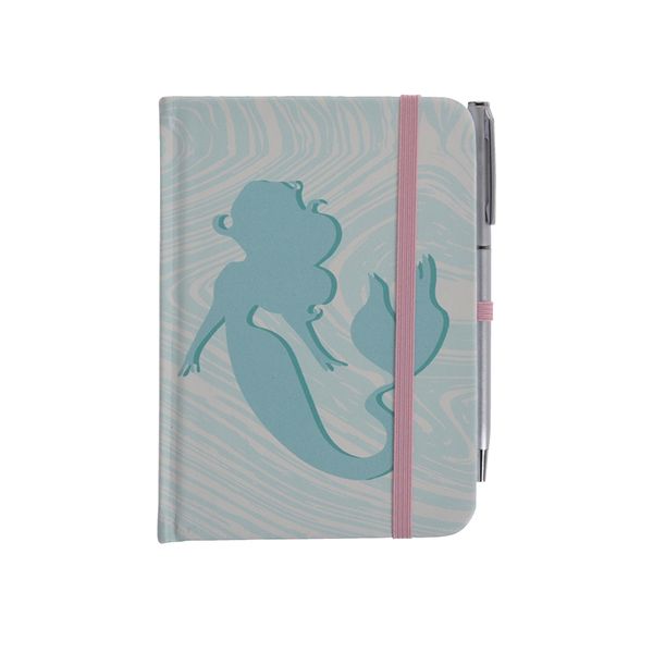 Eco Notebook with ballpoint pen Set with mermaid design